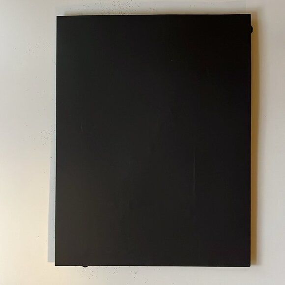 🖤✨ Black Glitter Flower Embellishment Artwork | Elegant Décor | 8.5” x 11” 🌸💫 - Picture 6 of 7